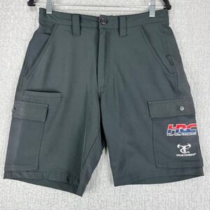 TrueTimber Honda Racing Shorts Mens S (29) Black HRC Cargo Moto Performance